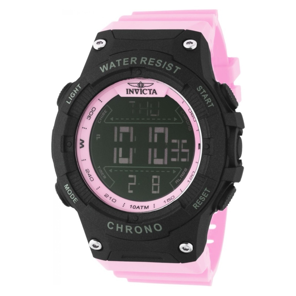 Invicta Racing Burnout Digital Men's Watch - Miami Vibe 52mm. Pink (48051)